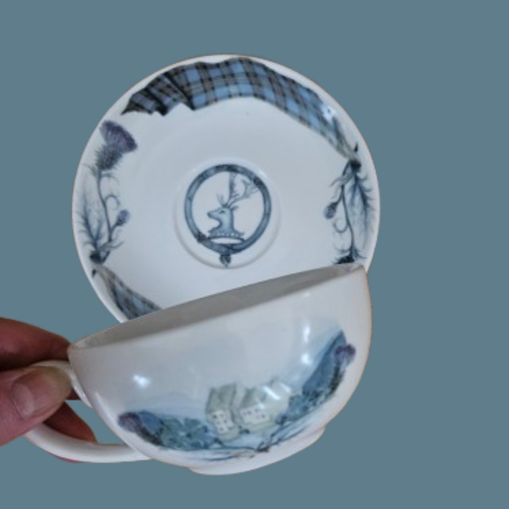 LitJoy Crate Outlander Teacup & Saucer Take Me Home To Lallybroch Porcelain Set